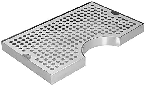 SWAYVES Back Bar Drip Tray, Stainless Steel Keg Drip Tray Beer Tower Drip Tray Kegerator Beer Drip Trays for Home Bar Pub Restaurants Kitchens
