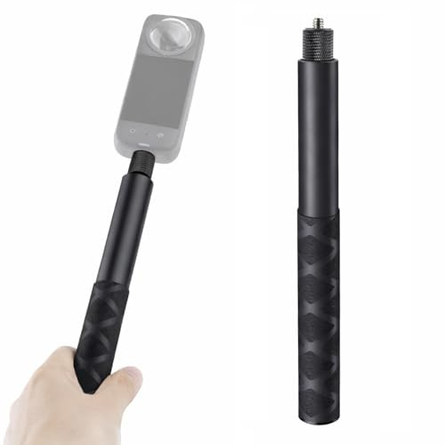 47.2 Invisible Selfie Stick for Insta360 X5/X4/GO3 DJI OSMO - Aviation Aluminum 120cm Extension Pole with Auto-Remove 360° Technology