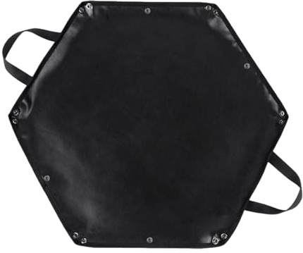 Grillmatte - Sechseckige Feuerschutzmatte für BBQ Firepit, hitzebeständige Feuerpad-Aufhänger | Grass BBQ Smoker Patio Deck Camping Outdoor Camping Grillmatte