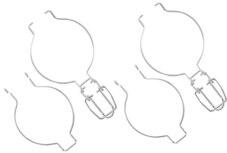 Mobestech Morsetti per Barattoli in Acciaio Inox 304 Chiusura a Molla Ermetica, Clip Metalliche per Contenitori di Stoccaggio Alimenti Freschi, Set da 2 Pezzi per Cucina e Conserve Domestiche