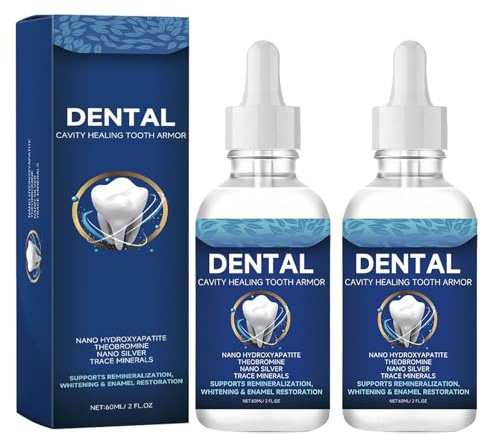 Dentite Cavity Healing Tooth Armor Liquid Repair Kit, Dental Cavity Healing Tooth Armor, Dentite Tooth Armor Armour, Enamel Repair,Sensitivity Relief & Natural Whitening (2pcs)