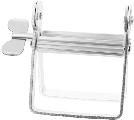 VICASKY Presse-tube Alliage Aluminium Argenté pour Dentifrice et Coloration Capillaire Outil Facile à Presser et Réutilisable Anti-gaspillage pour Crèmes Lotions et Cosmétiques Tube