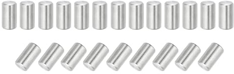 QUARKZMAN 22pz 8mm x 14mm, Cilindrica Perno in 304 Acciaio Inox, Spina Centraggio, Perno di Supporto in Metallo, Perni per Produzione Meccanica Industria Installazione Mobili, Argento