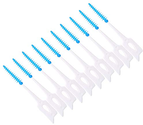 Taidda Spazzolini Interdentali Morbidi Stuzzicadenti per la Rimozione della Placca per Strumenti Facili per la Cura Dentale per Adulti e Bambini 80 Pezzi/set (#1)