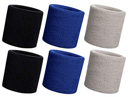 HANERDUN Schweißband Handgelenk schweissband Absorbierende Schweißbänder | Schweißband Handgelenk, Schweissband, Schweißbänder Arm, Frottee Wristband, Herren Damen, Sport Laufen Fahrrad Joggen Tennis
