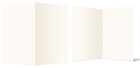 25 Blanko Klappkarten hoch DIN A6 148 x 105 mm Naturpapier 300 g/qm Set Papier wählbar