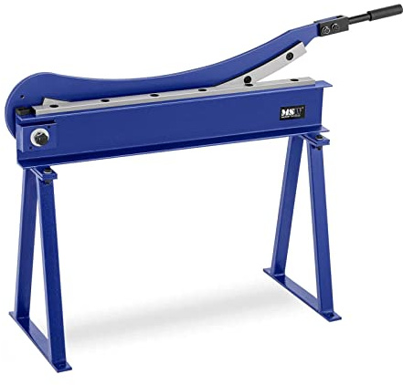MSW Cesoia a Ghigliottina Manuale con Supporto Cesoia a Leva per Lamiera MSW-HS800 (Acciaio, Acciaio T10, 800 mm, 1,5 mm)