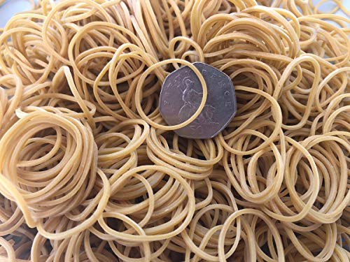 600 x Small No.10 First Steps ® Rubber Elastic Bands 1 35mm x 1.5mm Ideal for Jam Jars