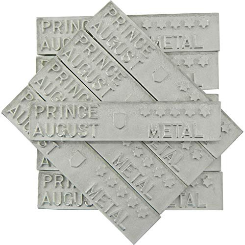 Prince August '5-Star' Zinnmetall 10x Barren 800g zum Gießen von Miniaturen und Schmuck PA2101