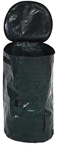Zusammenklappbarer Gartensack PE Rasenschnitt Säcke Abfallsack Garten für Küchenabfallbehälter(35 * 60)