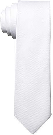 MASADA Herren-Krawatte von Hand gefertigt & sorgfältig verarbeitet 6 cm breit Weiß