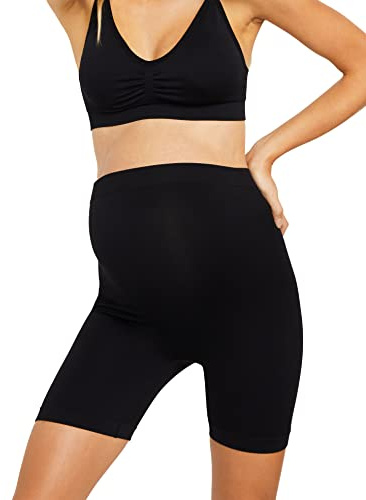 Motherhood Maternity Women’s Cooling Maternity and Postpartum Panty, Black, Large-X-Large