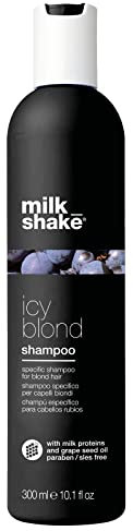 milk_shake | Icy Blond Shampoo 300 ml, Specific Anti-Yellow Shampoo for Blonde or Lightened Hair, with Black Pigment, Made in Italy