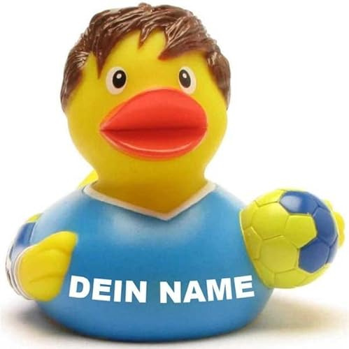 Badeente - personalisierbar (Handball Ente)