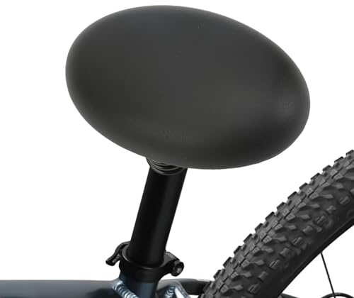 nasenlos Fahrrads Sattel, 22x14cm / 8.7x5.5in PU-Leder Komfort Mountainbike Sitz Geschäumte Baumwolle Fahrradsattel Kissen Stoßdämpfer Radsattel Universal Rennradsattel Ersatz für Indoor Outdoor