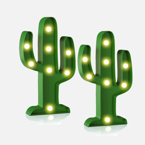 Panneau néon à DEL en forme de cactus et cocotier pour maison, bureau, dortoir, table murale, lampe de table décorative pour chambre à coucher, cadeau d'anniversaire, Noël, Halloween, fête,