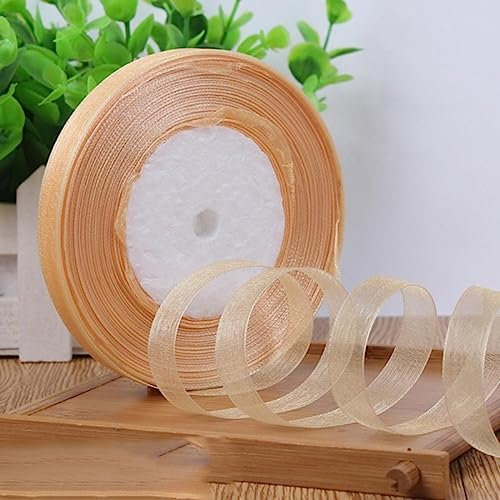 12 mm (45 Meter/Rolle) Organzaband, zum Verpacken, Weihnachten, Party, Zuhause, DIY, Geschenkverpackung, Hochzeit, Dekoration, Bänder, DIY, Chiffon-Bänder