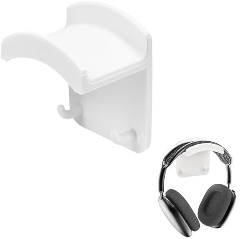 ADERTOS 1 Stk Kopfhörer Halterung Tisch Haken Selbstklebend Kopfhörer Wandhalterung Headset Wand Weiss Kopfhörerhalter Unterm Tisch Headphone Holder Under Desk Aufhängung Kopfhörerständer Schreibtisch