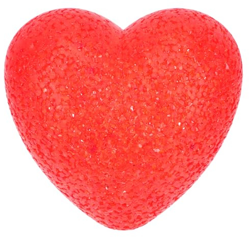 UKCOCO LED Herz Lampe Rot - Romantisches Nachtlicht & Deko Leuchte für Valentinstag, Hochzeit & Schlafzimmer - Batteriebetriebenes Stimmungslicht & Geschenk für Frauen & Kinder (12cm)