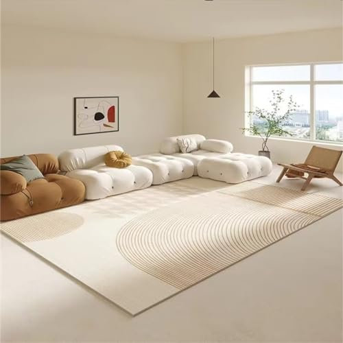 RUGMRZ Teppich Amazon 300x400CM kinderzimmer Junge Bettvorleger Schlafzimmer Beige Weicher, waschbarer im modernen, minimalistischen Design