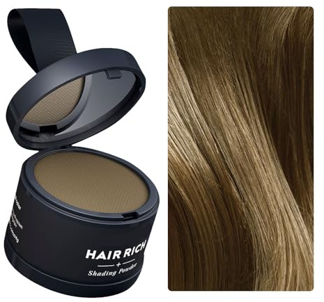 Ansatzpuder - Haaransatz Ausbessern & Haarausfall Abdecken,Fleckenfreier Haarpuder für Frauen und Männer, wasserfestes Haar Make-up zum Ansatz kaschieren (A)