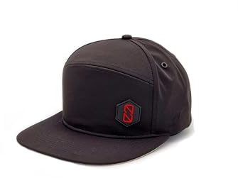 0-FINITY® Casquette Snapback – Casquette Unisexe Imperméable avec Fermeture Réglable – Casquette Streetwear Minimaliste pour Homme et Femme – Noir