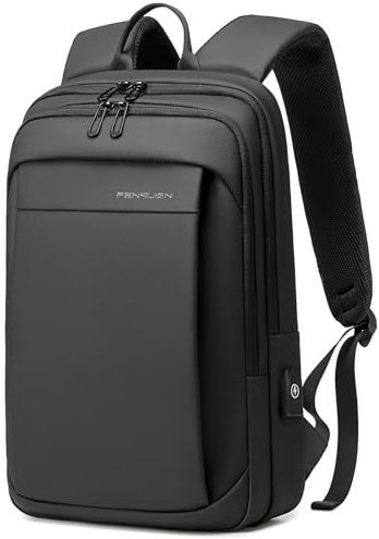 FENRUIEN Laptop Backpack Business Smart Backpack Water-resistant fit 15.6 Inch Travel Durable Laptop Backpack with USB Charging Port (Regular)