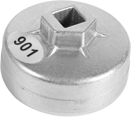 Watris Veiyi 901 oljefilternyckel, 65 mm 14 spår oljefilternyckel, aluminium oljefiltertång för utbyggnad av skruvfilter