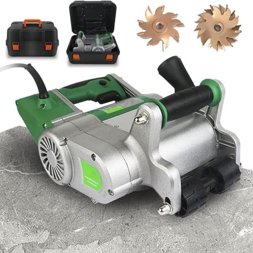 Scanalatrice elettrica for muri, lame da 25 mm + 35 mm, macchina for il taglio di scanalature for muri monouso, funzionamento senza polvere, macchina for scanalature for muri da 1100 W, taglierina for