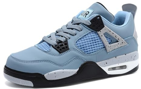 clofab Sneaker Herren Damen Retro Skateboardschuhe Turnschuhe Laufschuhe mit Luftpolster Walkingschuhe Studenten Anti-Rutsch Leichter Basketballschuhe Jungen Mädchen modisch Sportschuhe (blau,38)