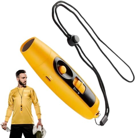 Fischietto a mano, compatto e di sicurezza per esterni, segnale forte, struttura in alluminio leggero, ideale per escursioni, campeggio ed eventi sportivi, facile da trasportare, design resistente