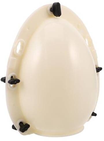DOITOOL Molde gigante para huevo de Pascua: Contenedor hueco grande de 20 cm con forma de huevo - Molde de escultura de plástico 3D para manualidades, ideal para exhibir premios en fiestas de Pascua.