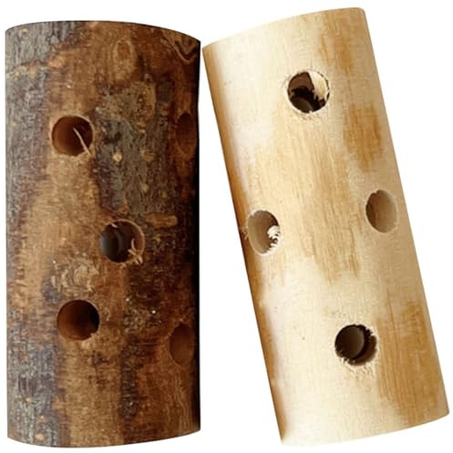 Beaupretty 2pcs Jouets à Mâcher en Bois D'apple pour Lapins et Souris, Bâtons Uniques Faits Main Broyage des Dents la Maison Quand Ils sont Seuls