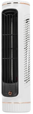 Sonew Ventilatore da Tavolo Senza Lama con 3 velocità, Ventilatore da Tavolo Ricaricabile Silenzioso per Uso Esterno, Design Bianco Elegante (WHITE)
