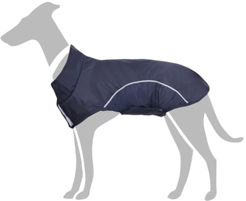Lumanois Hunde Regenmantel mit Reflexstreifen Polyester Marineblau XXS,0.15kg,42000296