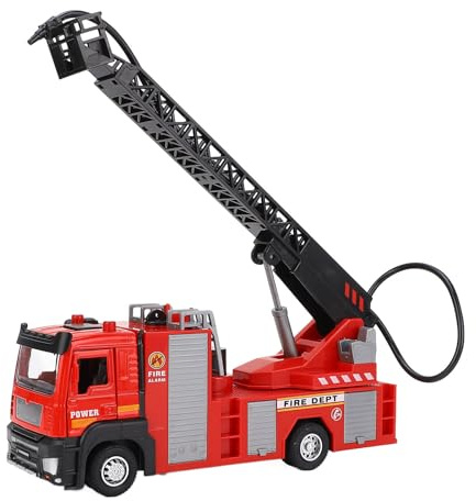 HEEPDD Feuerwehrauto-Spielzeug, Legierungsleiter für, 17,5 cm Langes Spielzeugauto
