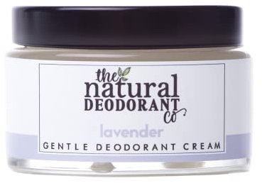 The Natural Deodorant Co, Gentle Deodorant Cream Lavender 55g, Aluminium Free, Plastic Free, Sensitive Skin