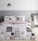 Catherine Lansfield Sleep Dreams Reversible Double Duvet Cover Set with Pillowcases Blush Pink