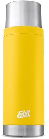 Esbit Thermoflasche Sculptor - Isolierte Flasche aus Edelstahl für warme und kalte Getränke – 1000 ml in Sunshine Yellow