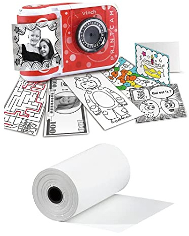 10 rollos para cámara de fotos 57 x 30 mm, impresión de papel térmico recarga de papel kidizoom print cam, foto estudio, foto creator, Vtech