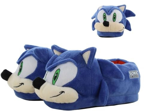 Leomil Sonic Chaussons garçon | Pantoufles Enfants garcon, Idéal pour la maison et la Maternelle, Sonic the Hedgehog, Cadeau pour Enfants