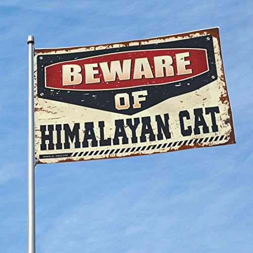 Men Cave Decor Beware of Himalayan Cat Flag Windsocks Outdoor Home Decor for Men ( Size : 152X244CM )