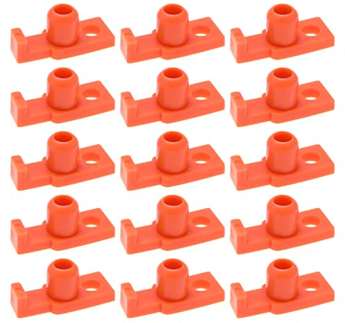 EMSea 100 picchetti per tende da roccia di ricambio picchetti per tende arancioni accessori per tende per esterni in ABS da 7,8 mm fori per gancio