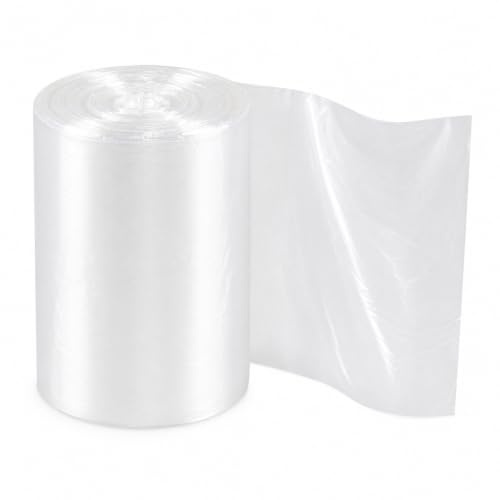 Jnktka Clear Bin Liners Bags, 6 L Garbage Bags, Small, 100 Counts | 6 Litres Clear Rubbish Bags for Daily Use, 1 Roll