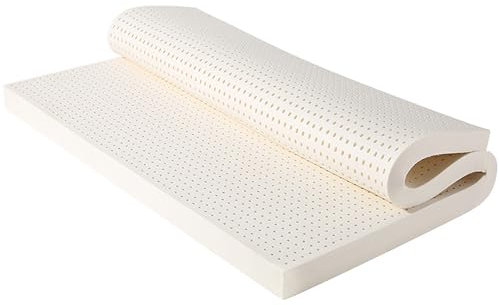 ABJGHYUT Matratzenauflage aus Naturlatex – fest – 1/2/3/4 Zoll – Einzelgröße, Druckentlastung bei Rückenschmerzen, weiche und Bequeme Latexmatratze,2.5cm,150x200cm