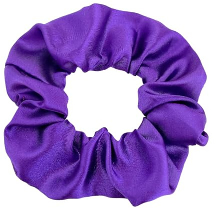 2 pezzi Scrunchies, elastici per capelli, colore tinta unita, accessorio per coda di cavallo, accessorio per capelli, per donne, ragazze, viola scuro B