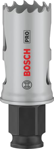 Bosch PRO Power Change Plus Lot de 24 scies cloches, multi-matériaux (pour bois tendre, cloisons sèches, diamètre : 25 mm, accessoires professionnels, perceuse/visseuse)