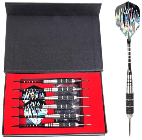 Tiardey Nål Dart Fall Dart Aluminiumlegering Stål Dart Set Professionell Konkurrenskraftig Dart med Tillbehör och Presentbox