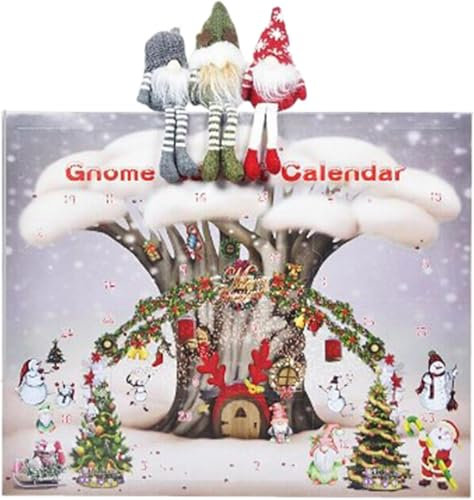 2024 Weihnachtszwerg-Adventskalender-Countdown, Plüsch-Wichtelpuppenkalender, Adventskalender Mit Wichtelspielzeug Zum Sammeln, 24 Tage Weihnachtszwergfiguren-Countdown-Kalender Als Geschenk