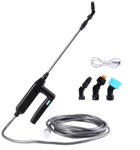 Automatic Electric Watering Sprayer, Plant Sprayer with 3 Nozzles and 3/5/8 Meters Pipe Hose, Pump Spray Bottle, Used for Garden Plant for MISTER Irrigation(with 5m Hose)